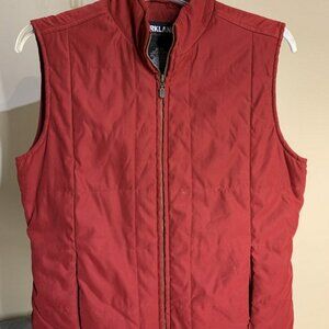 Kirkland Lined Red Zip-Up Jacket SMALL